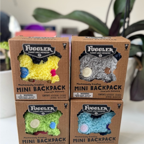 Full Set Of Fuggler Mini Backpack Keychains (4) - Picture 2 of 7